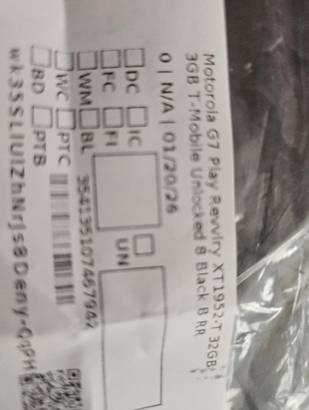 Motorola G7 Black Smartphone